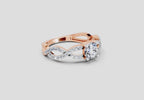 Refined Infinity Diamond Engagement Ring