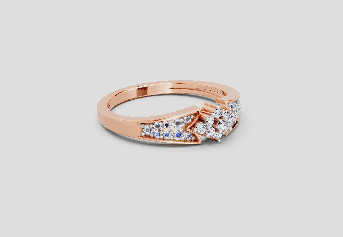Delicate Round Cluster Diamond Ring