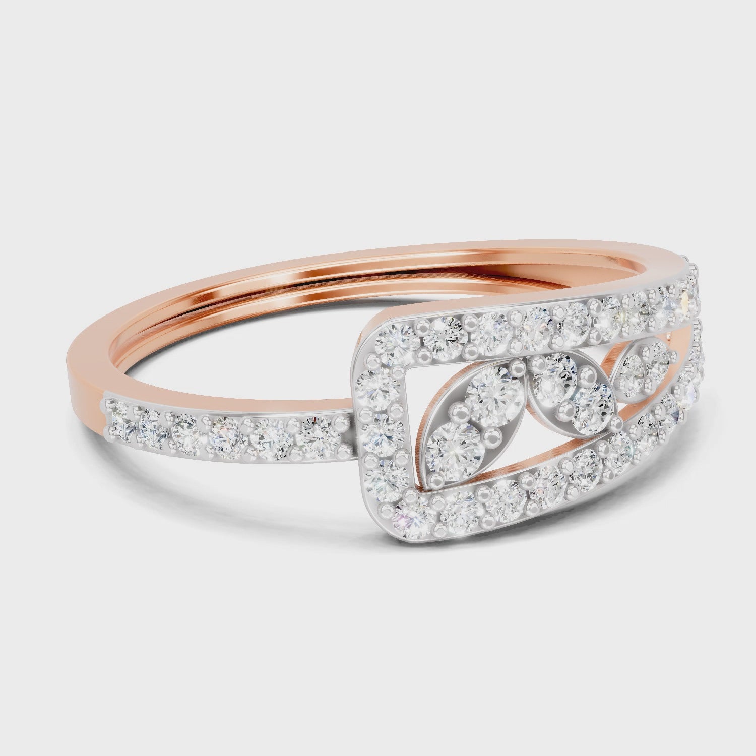 Glistening Cluster Diamond Ring