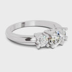Luminous Promise Trinity Diamond Engagement Ring
