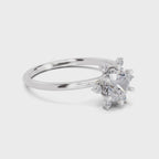 Captivating Blossom Halo Diamond Ring