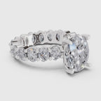 Stunning Oval Eternity Diamond Ring