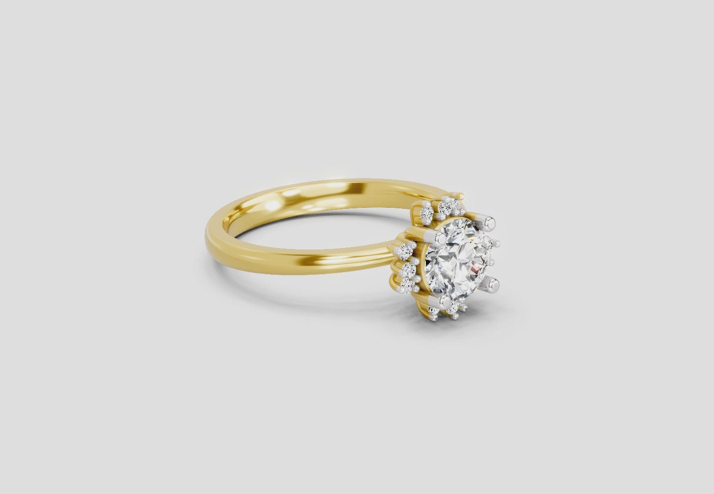 Eternal Round Halo Diamond Ring