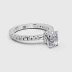 Brilliant Cushion Solitaire Diamond Ring