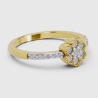 Ethereal Floral Diamond Engagement Ring