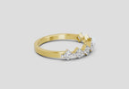 Glistening Princess-Cut Diamond Band Ring