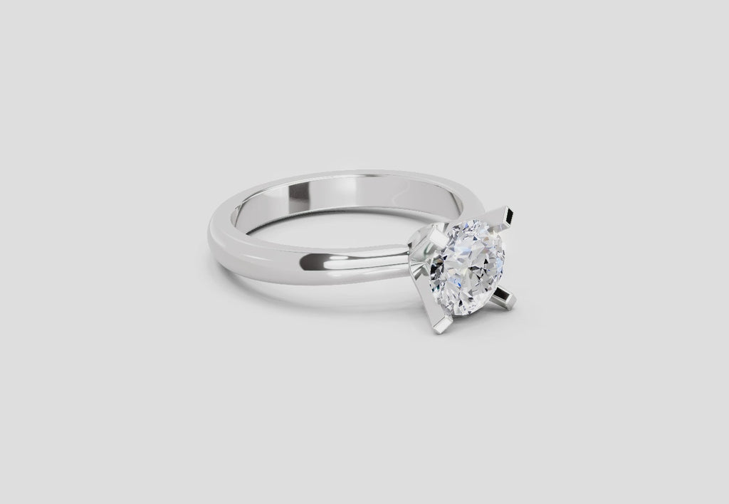 Delicate Solitaire Diamond Ring