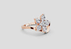 Luminous Floral Diamond Ring
