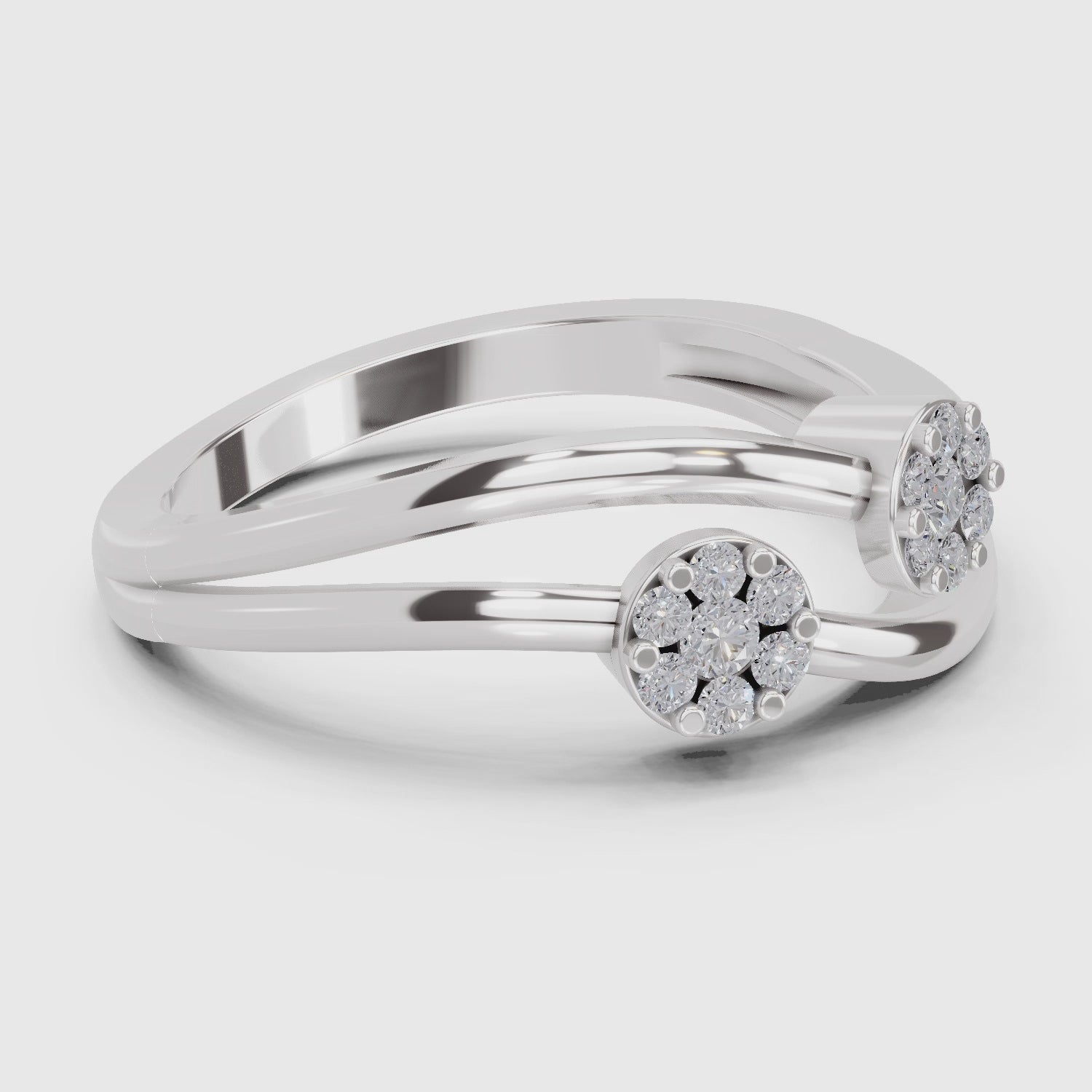 Regal Floral Diamond Ring