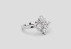 Luminous Cluster Diamond Ring