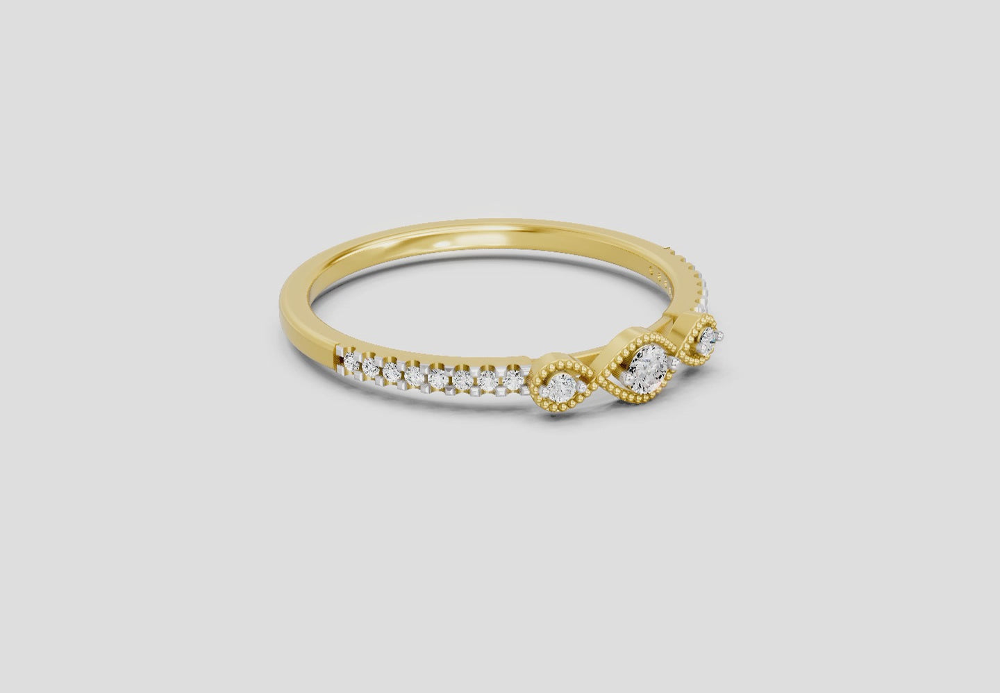 Dazzling Infinity Diamond Engagement Ring