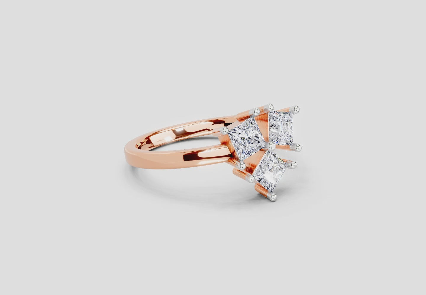 Resplendent Princess-Cut Diamond Ring