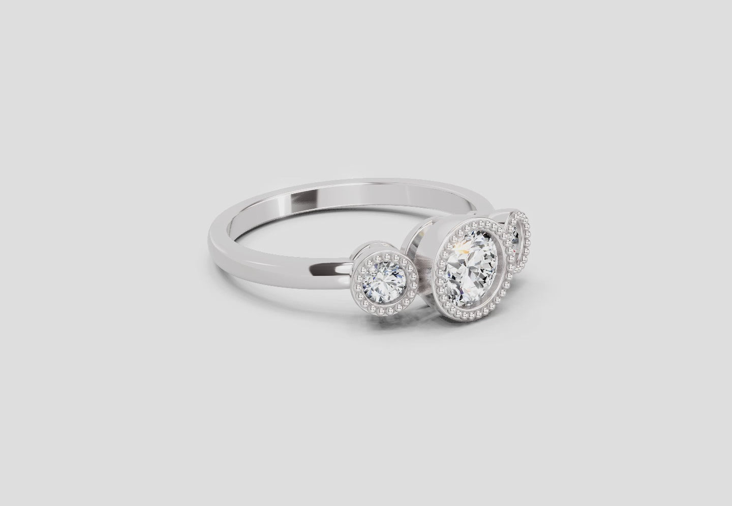 Pristine Petal Diamond Engagement Ring