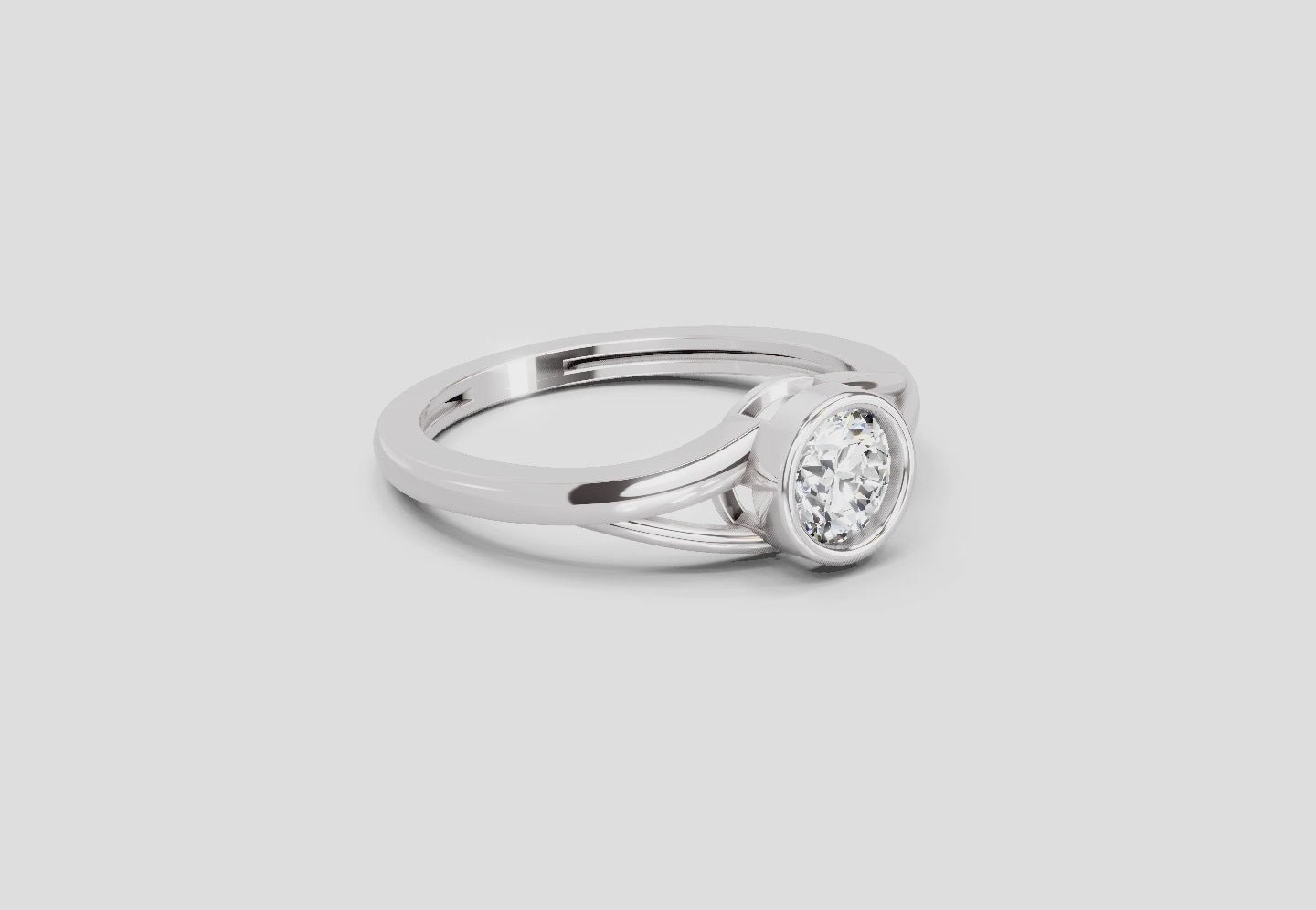 Refined Solitaire Diamond Ring