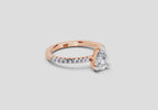 Lustrous Pear Diamond Ring
