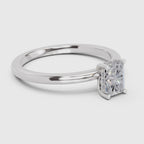 Radiant Emerald-Cut Solitaire Diamond Ring