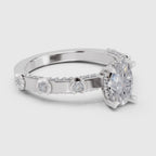 Ethereal Oval Solitaire Diamond Ring