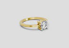 Regal Round Solitaire Diamond Ring