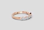 Glistening Princess-Cut Diamond Band Ring