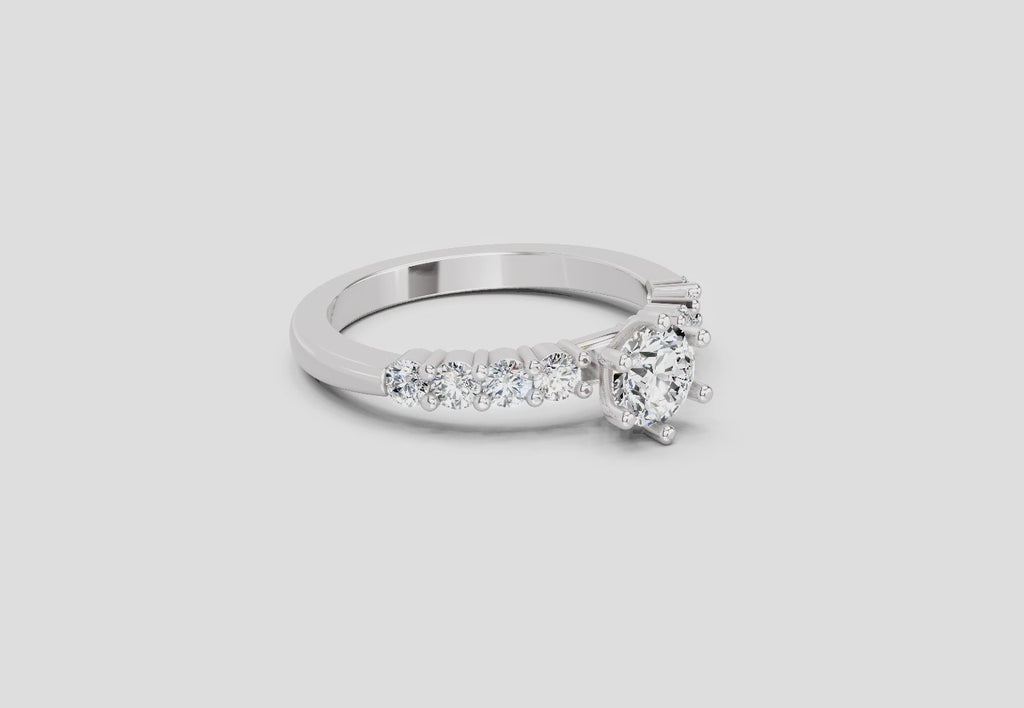 Delicate Diamond Engagement Ring