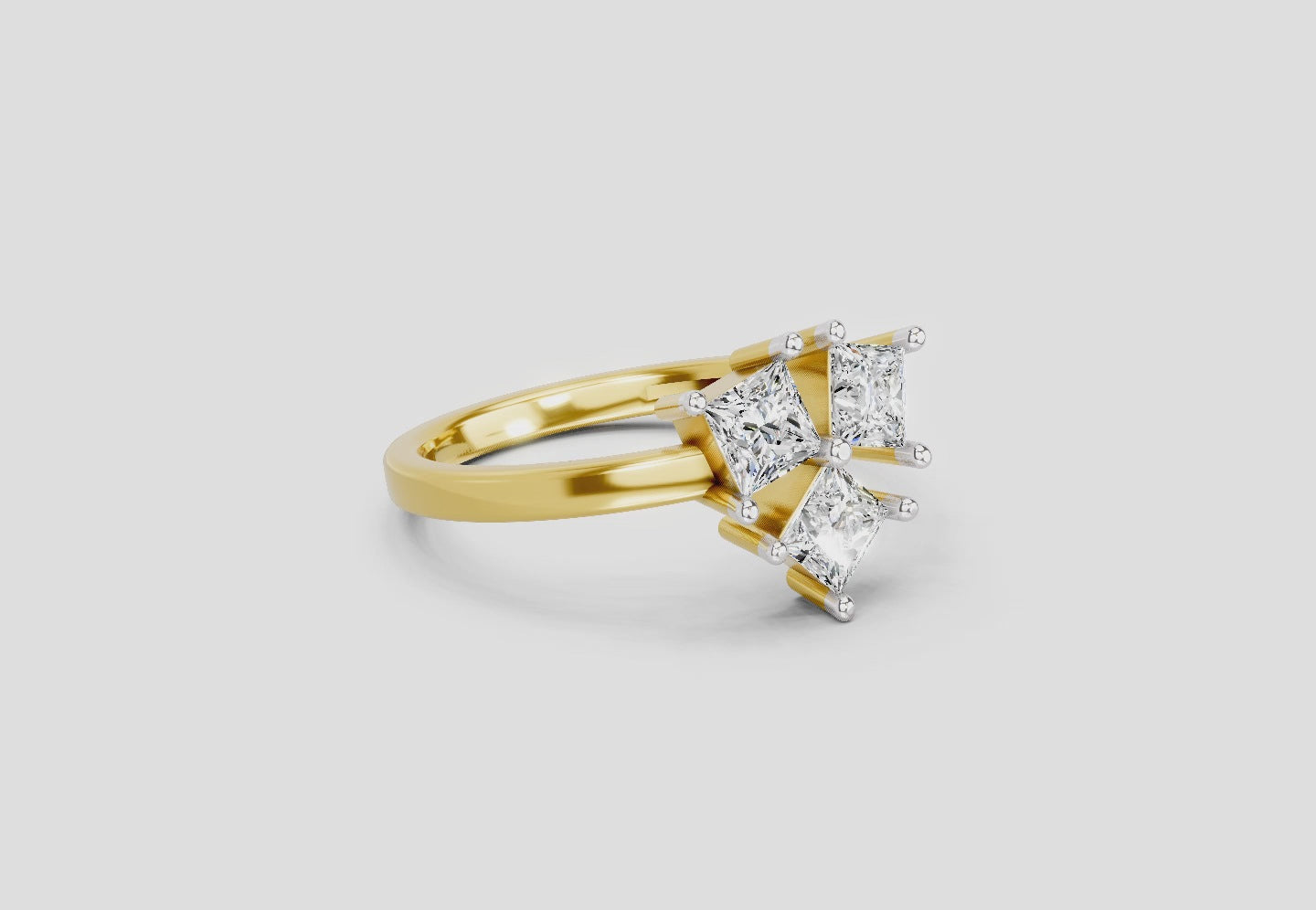 Resplendent Princess-Cut Diamond Ring