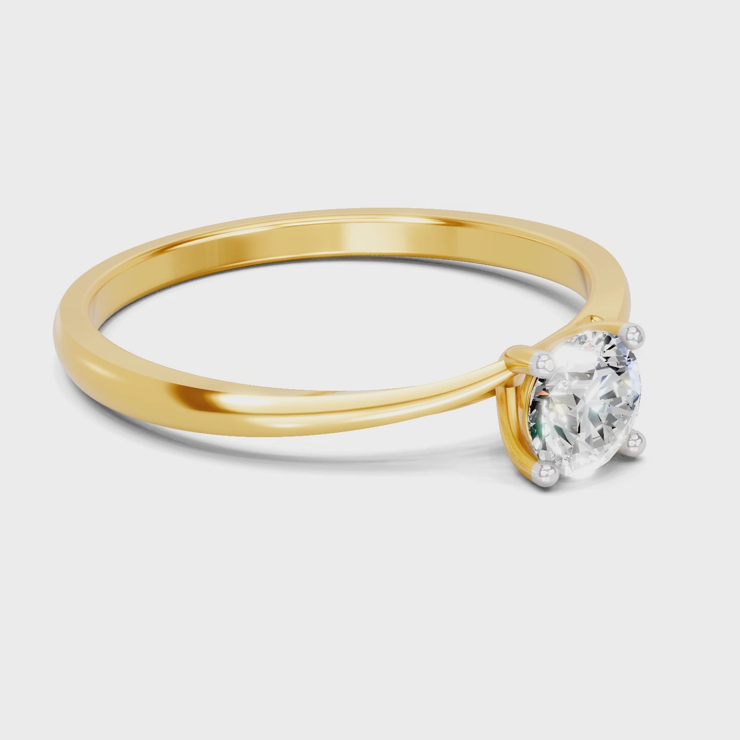 Majestic Solitaire Diamond Engagement Ring