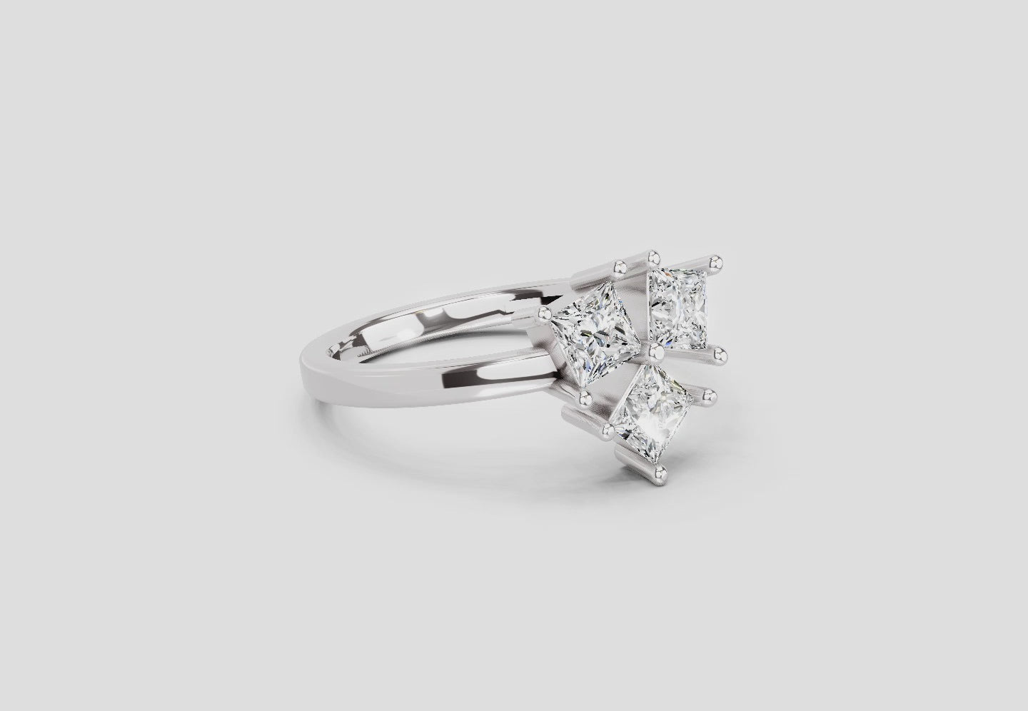 Resplendent Princess-Cut Diamond Ring