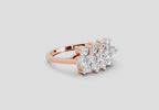 Delicate Bloom Cluster Diamond Engagement Ring