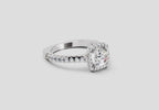 Radiant Halo Diamond Ring