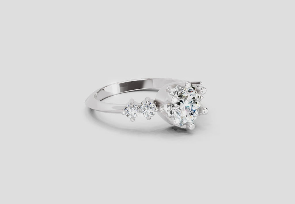 Dreamy Round Diamond Engagement Ring