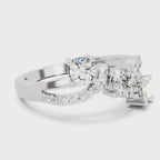Celestial Three-Stone Diamond Ring