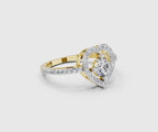 Celestial Round Halo Diamond Ring