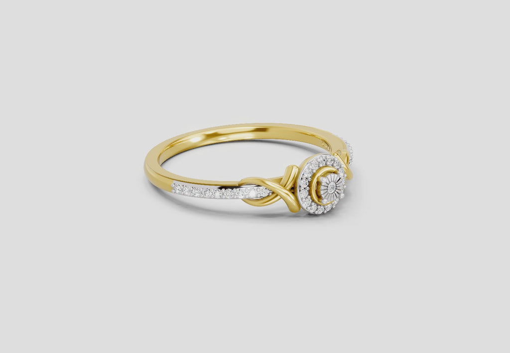 Sparkling Promise Infinity Diamond Engagement Ring