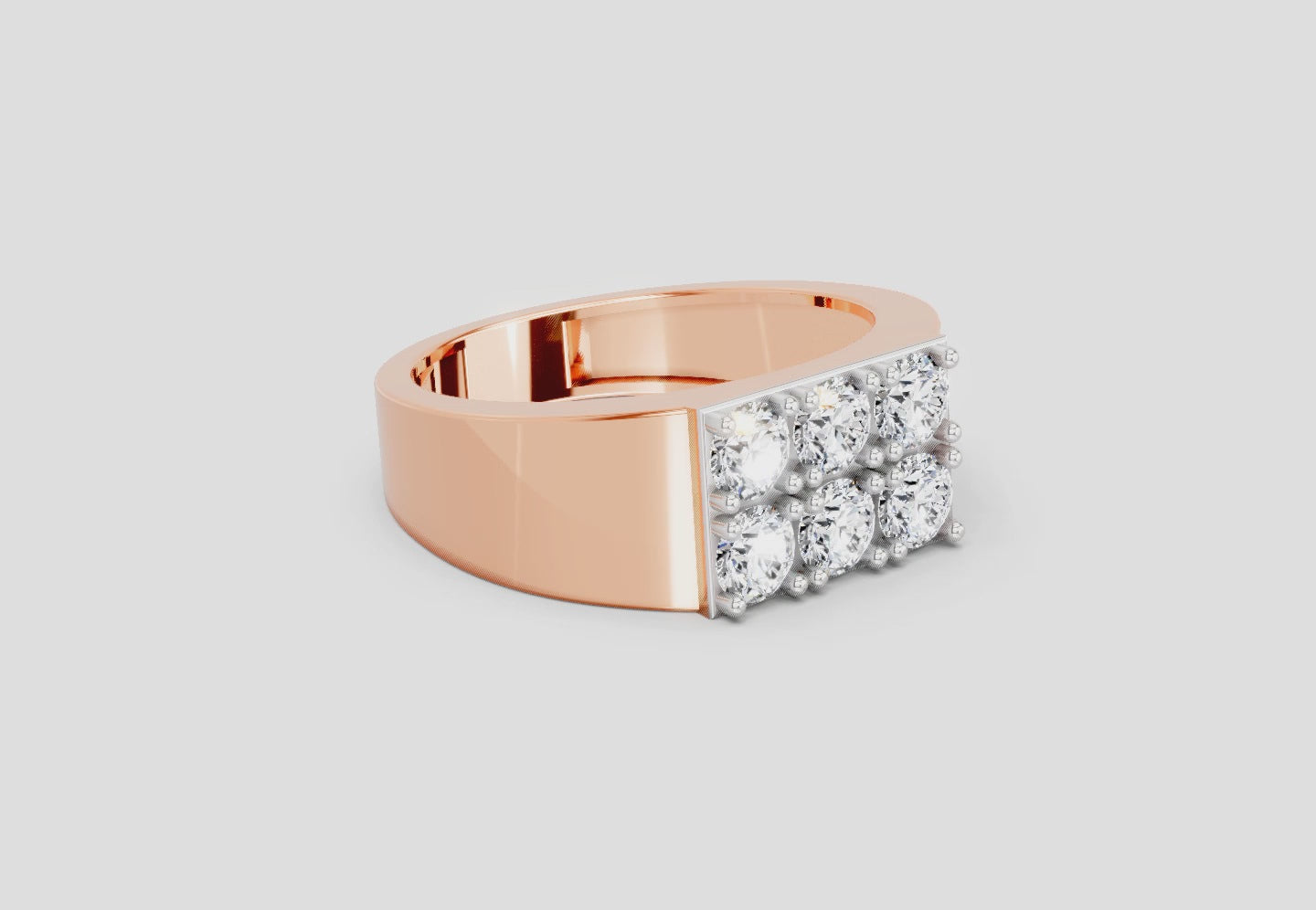 Elegant Round Cluster Diamond Ring