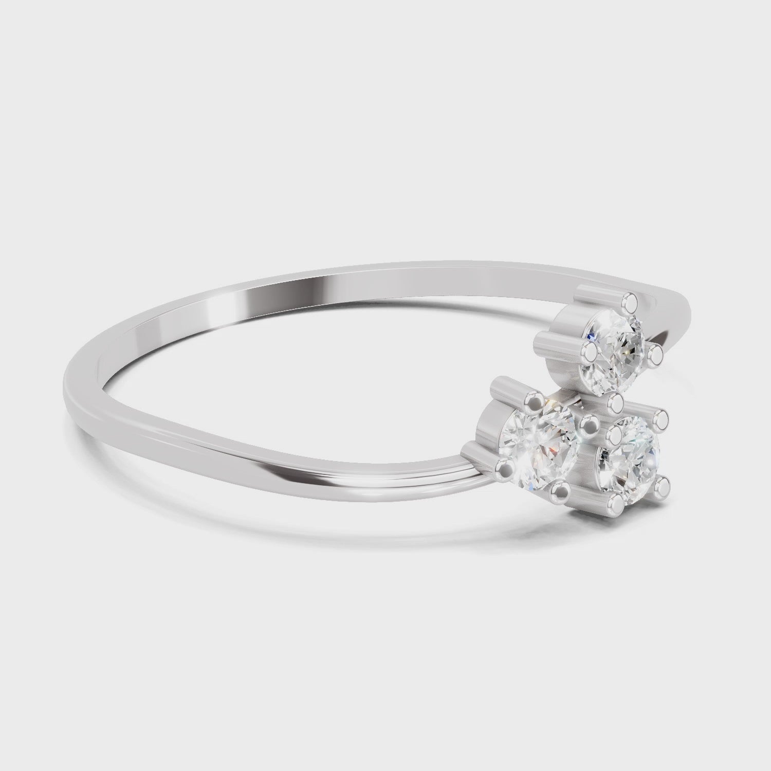 Opulent Diamond Engagement Ring