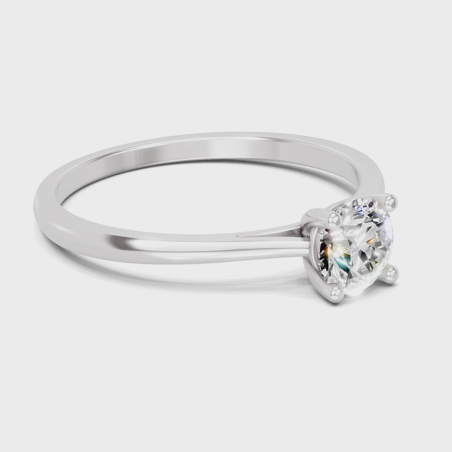 Celestial Solitaire Diamond Engagement Ring