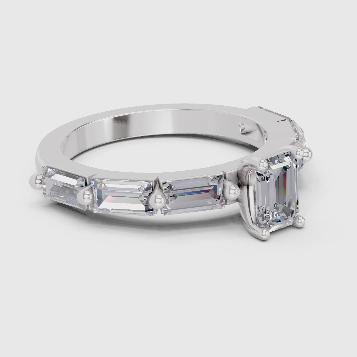 Iconic Emerald-Cut Solitaire Diamond Ring