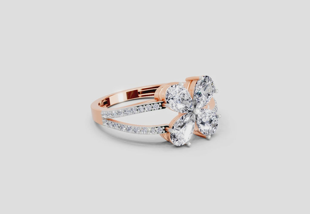 Ethereal Pear Diamond Ring