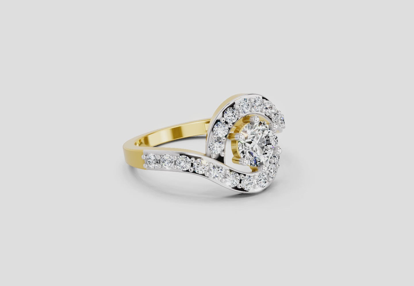 Brilliant Round Halo Diamond Ring