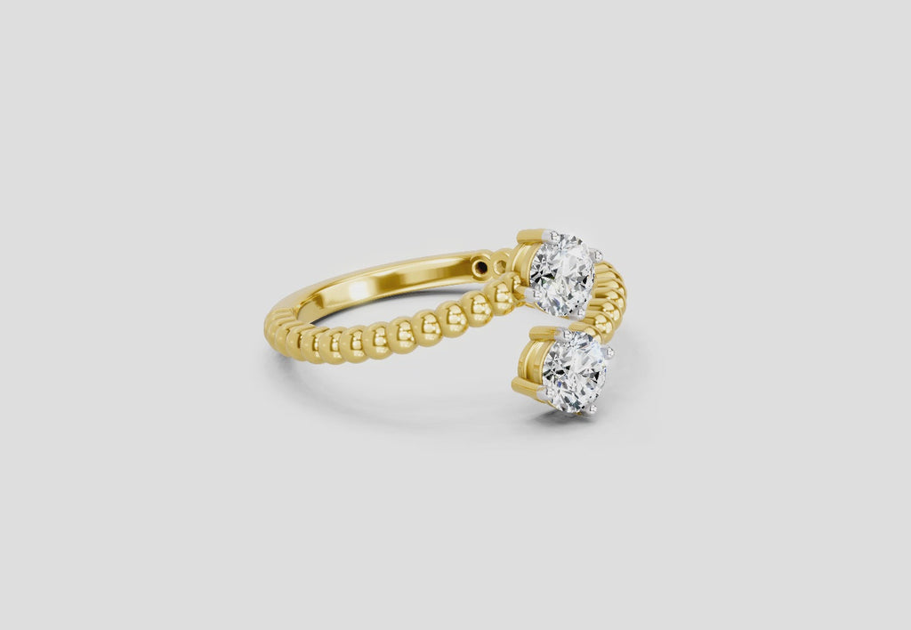 Captivating Bypass Diamond Ring