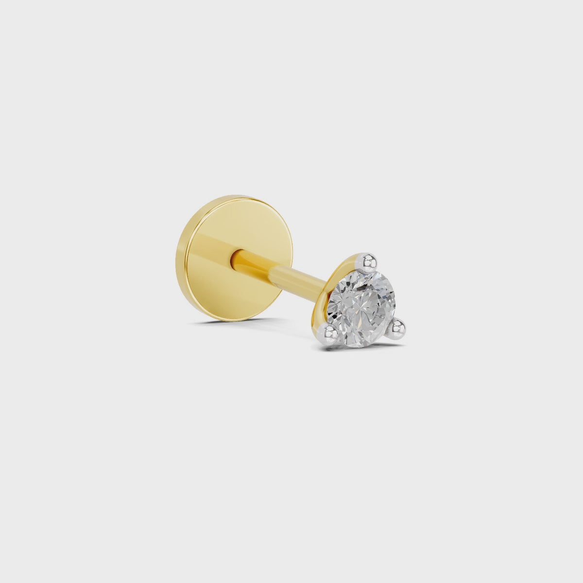 Sparkles 0.01ct Solitaire Diamond Stud Nose Pin