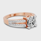 Exquisite Round Halo Diamond Ring