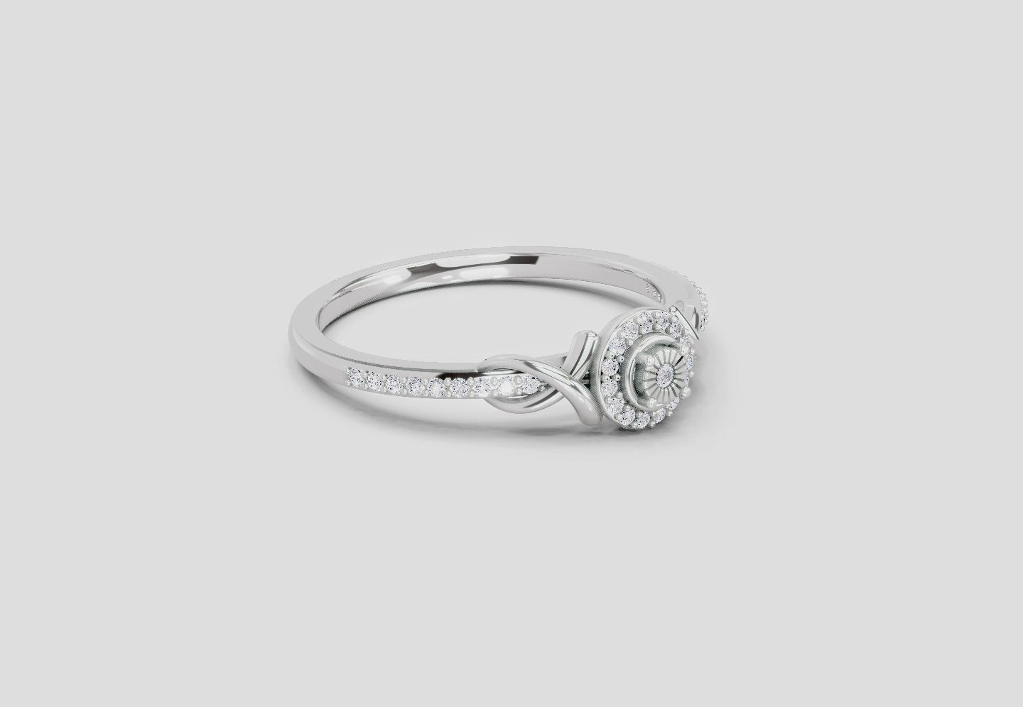 Sparkling Promise Infinity Diamond Engagement Ring