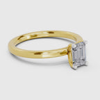 Timeless Emerald-Cut Solitaire Diamond Ring