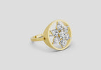Pristine Floral Diamond Ring