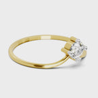 Classic Luna Solitaire Diamond Engagement Ring