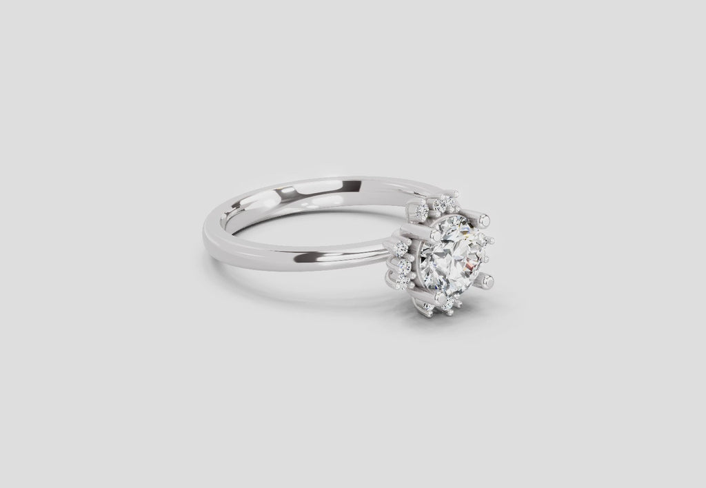 Eternal Round Halo Diamond Ring