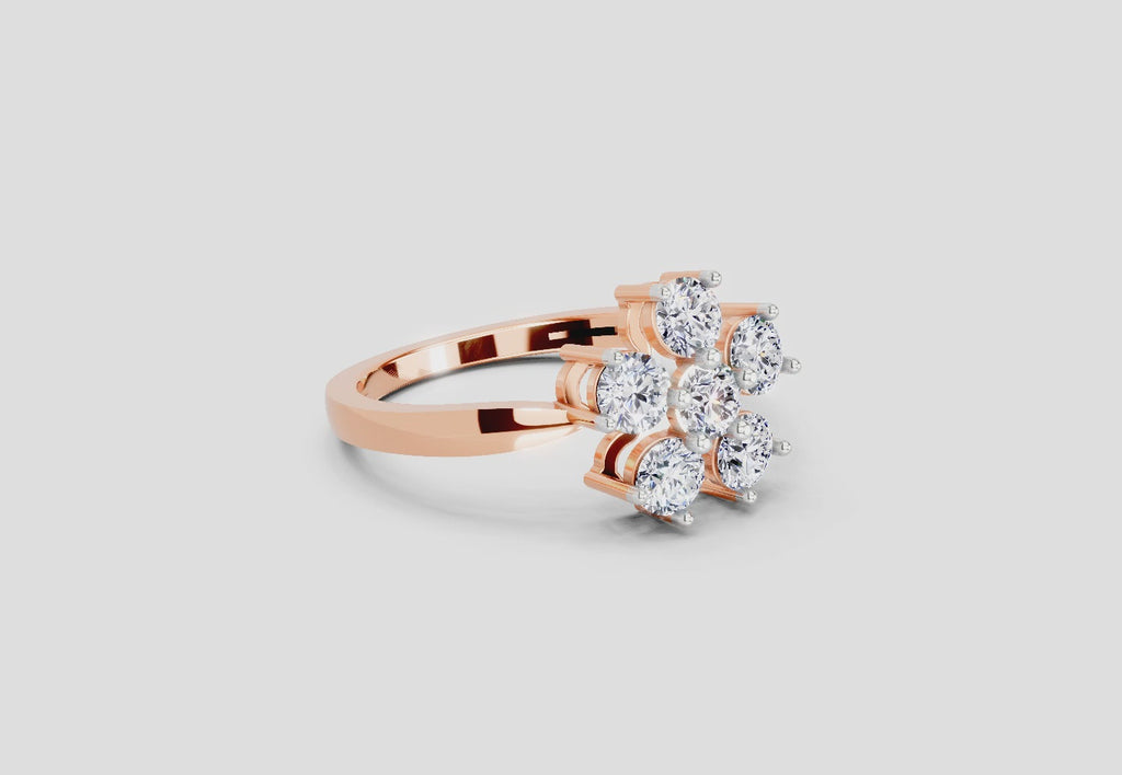 Enchanting Floral Diamond Ring