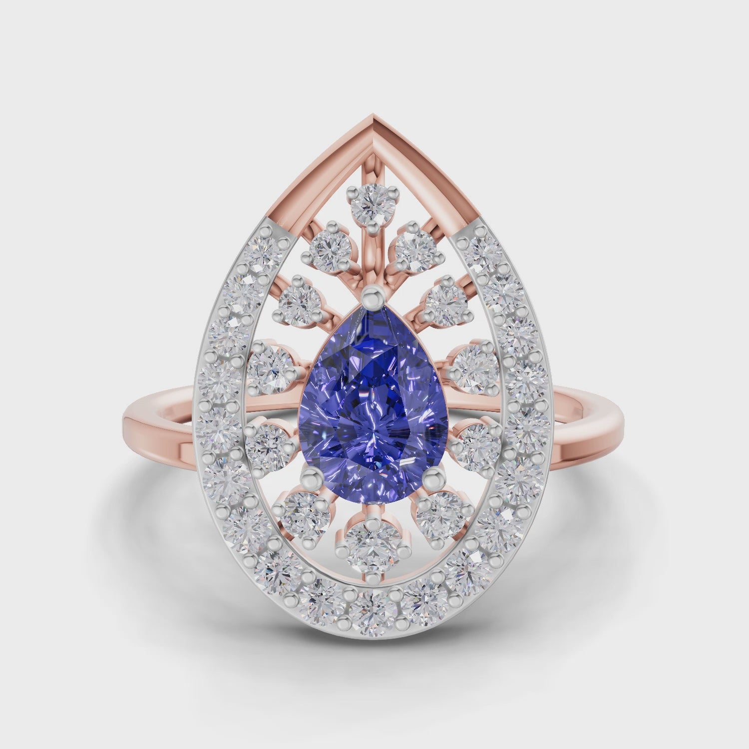 Regal Halo Diamond Engagement Ring