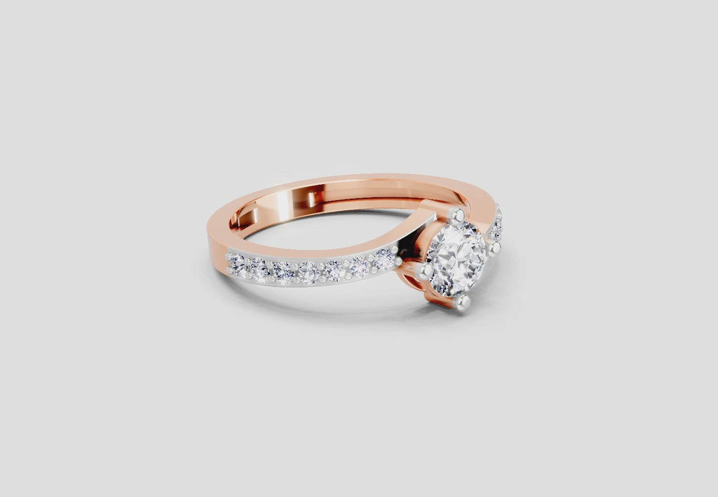 Opulent Solitaire Diamond Engagement Ring